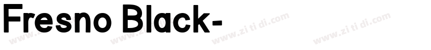 Fresno Black字体转换